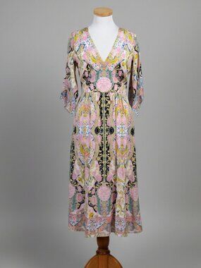 Elie Tahari pink floral silk dress, size 4, NEW WITH TAGS!